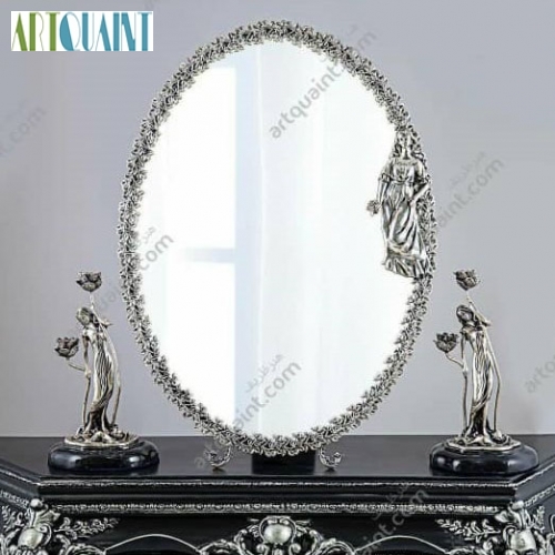آینه شمعدان نقره با عیار 925