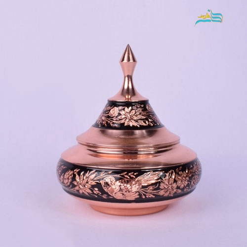خرید، قیمت و مشخصات بشقاب پرنده کوچک الماس تراش، با ورق مس ضخیم و روکش پلی استر | هنرظریف
