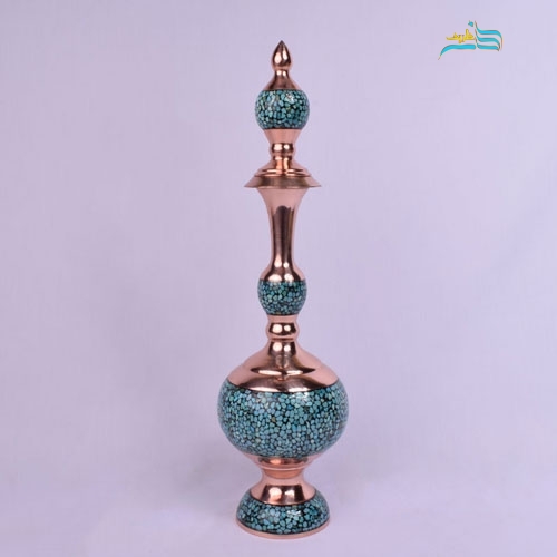 خرید، قیمت و مشخصات تنگ گیلاسی مسی سایز 44 فیروزه کوبی بسیار با کیفیت و خوش ساخت | هنرظریف