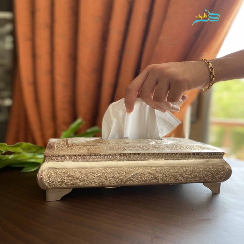 خرید، قیمت و مشخصات جا دستمال کاغذی زیبا و شیک، مناسب منزل و محل کار و با کیفیت ساخت بالا | هنرظریف