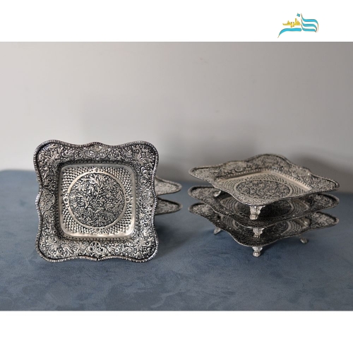 خرید و قیمت سرویس پذیرایی قلمزنی برنجی