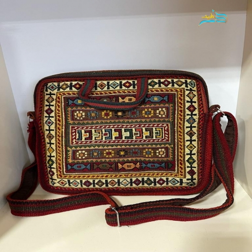 کیف دوشی کوچک تمام گلیمی دستباف سنتی سیرجان