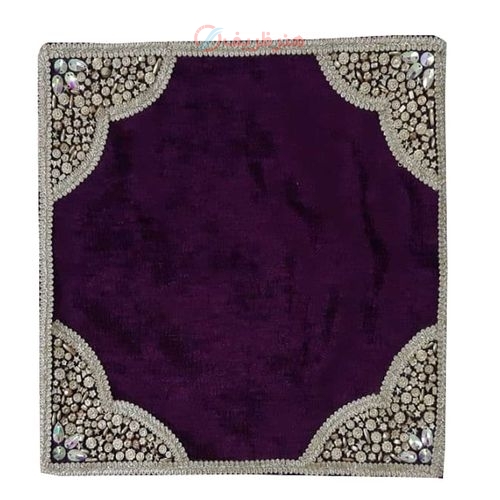 خرید و قیمت کاور کوسن سنگ دوزی کیفیت عالی پارچه مخمل 40 سانتی - هنرظریف