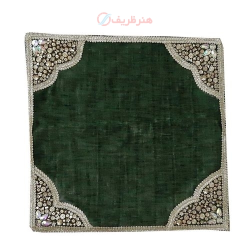 خرید و قیمت کاور کوسن سنگ دوزی روی پارچه مخمل قابل شستشو 40 سانتی - هنرظریف