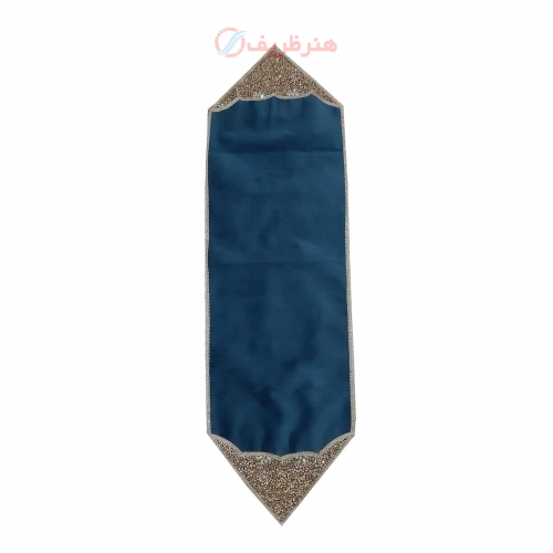 خرید و قیمت رانر دست دوز سنگ دوزی با سنگ های طلایی و نگین های رنگی - هنرظریف