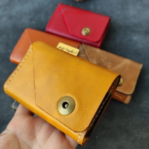 خرید - جا کارتی چرمی دست دوز گاوی - هنرظریف