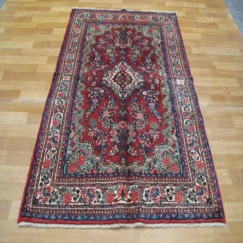 خرید، قیمت و مشخصات فرش دستباف همدان شهرباف طرح لچک و ترنج سایز قاليچه کد ۳۸۹۹۷ - هنرظریف