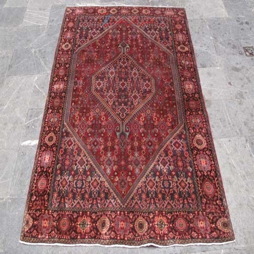 مشخصات،  قیمت و خرید فرش دستباف قلتق زنجان وینتیج ماهی سایز قاليچه رنگ زمینه لاكي رنگ حاشیه سرمه اي | هنرظریف