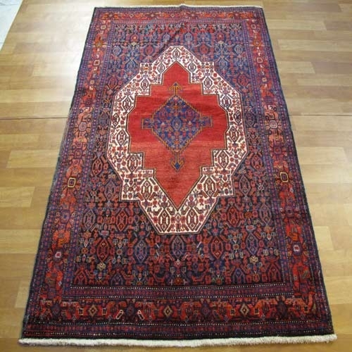 مشخصات،  قیمت و خرید فرش دستباف سنندج طرح لچک و ترنج سایز قاليچه رنگ زمینه لاكي رنگ حاشیه لاكي | هنرظریف