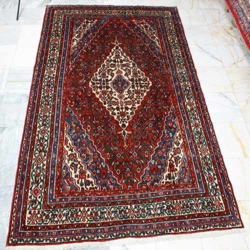 مشخصات،  قیمت و خرید فرش دستباف بي بيک آباد همدان سایز قالي رنگ زمینه لاكي رنگ حاشیه كرم  | هنرظریف