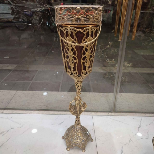 خرید، قیمت و مشخصات سطل و جا دستمال برنجی، استفاده شده از ورق ضخیم، با ضمانت _ هنرظریف