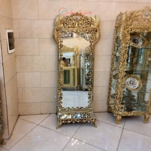 خرید، قیمت و مشخصات آینه قدی برنز، بسیار زیبا و شیک، برنز درجه 1، با ضمانت کیفیت کالا، مناسب منزل | هنرظریف