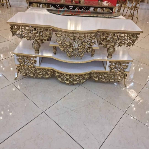 خرید، قیمت و مشخصات میز تلویزیون برنزی، بسیار زیبا و شیک، برنز درجه 1، ورق ضخیم، با کیفیت و ماندگار، مناسب منزل شما | هنرظریف