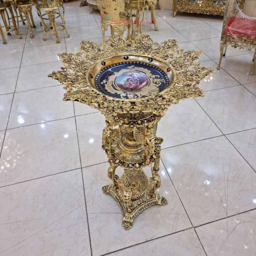 خرید، قیمت و مشخصات میوه خوری کنار سالنی روکش برنز، بسیار شیک و زیبا، ورق ضخیم، آلومینیوم درجه یک، با ضمانت کیفیت | هنرظریف