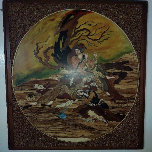 مشخصات کامل و خرید تابلو معرق تمام پلی آستر مات با عنوان حکایت نی | هنرظریف