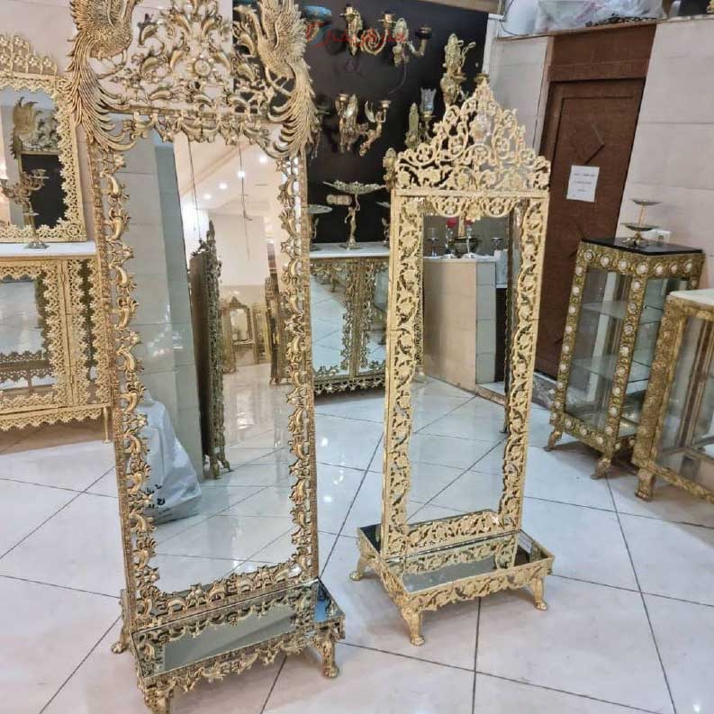خرید، قیمت و مشخصات آینه های قدی آلومینیومی، با کیفیت و ظریف، آلمینیوم درجه 1، ورق ضخیم، زیبا و شیک | هنرظریف