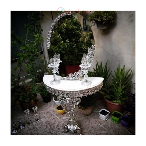 خرید آنلاین، سرویس کامل آینه و شمعدان و کنسول آلیاژ، رنگ ثابت و تضمینی، زیر قیمت بازار | هنرظریف