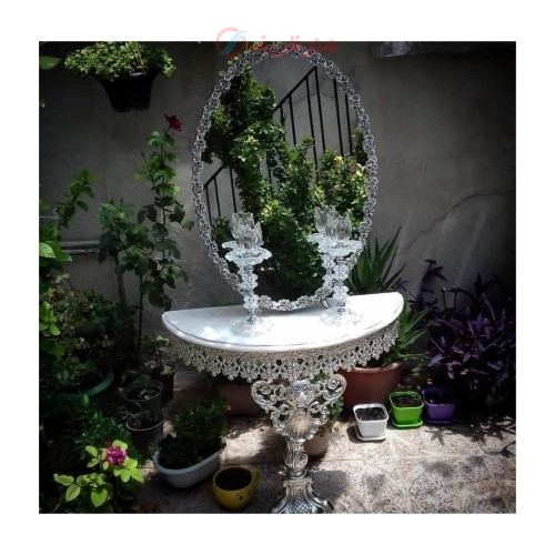 خرید آنلاین، سرویس کامل آینه و شمعدان و کنسول آلیاژ، رنگ ثابت و تضمینی به قیمت تولیدی | هنرظریف