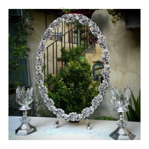 خرید آنلاین، سرویس آینه و شمعدان عقد گل مینا، با کیفیت بالا و درجه یک، زیر قیمت بازار | هنرظریف