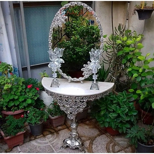 خرید آنلاین، سرویس کامل آینه و شمعدان و میز کنسول آلیاژ، کیفیت عالی، با دوام و با کیفیت، زیر قیمت بازار | هنرظریف