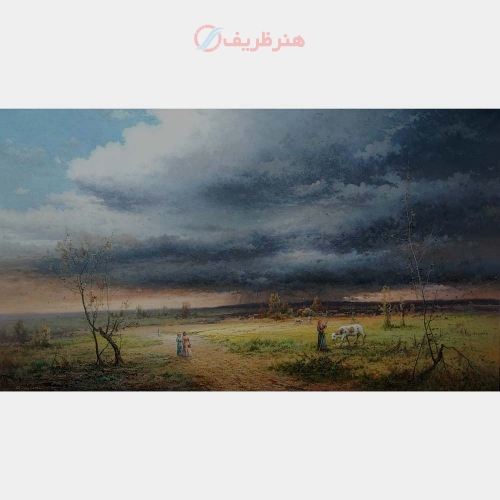 خرید، قیمت و مشخصات، تابلو نقاشی آوای طبیعت، اورجینال، با کیفیت ترن متریال رنگ و بوم | هنرظریف