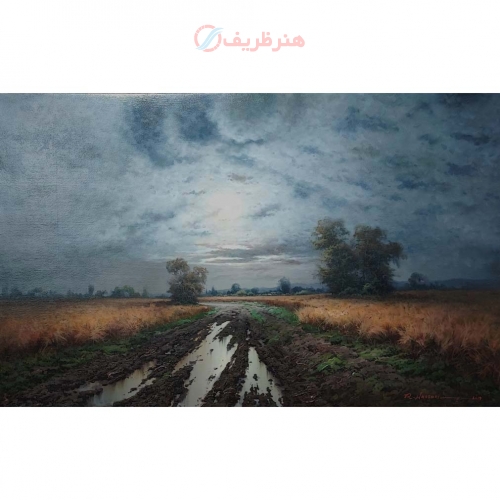 خرید آنلاین، تابلو نقاشی دشت بسیار زیبا، باکیفیت بالا و درجه یک، جنس تابلو بسیار باکیفیت | هنرظریف