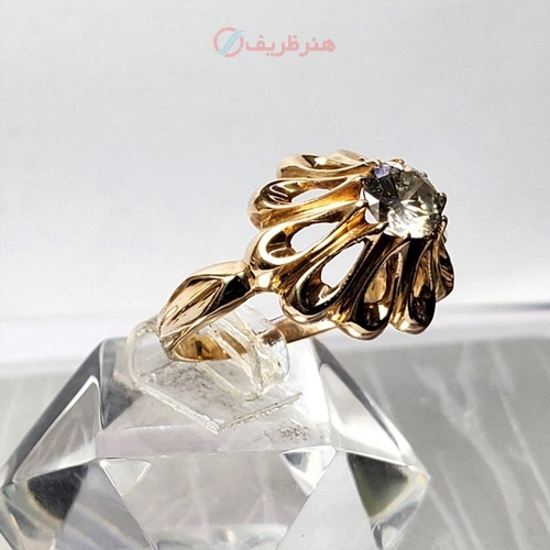 خرید، قیممت و مشخصات انگشتر الماس تخمه 1/1 قیراطی فوق کلکسیونی بسیار خاص، زیر قیمت بازار | هنرظریف