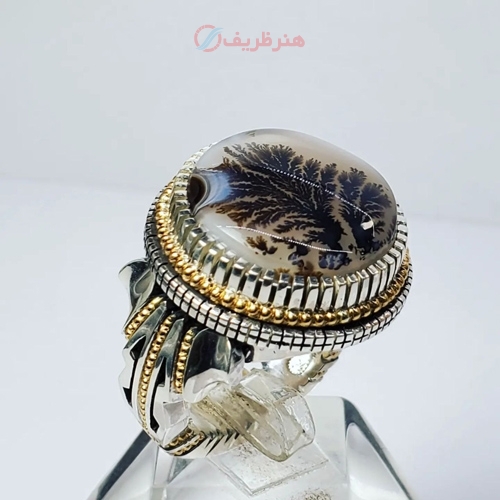 خرید، قیمت و مشخصات انگشتر شجر تک درخت کلکسیونی دارای رکاب فدیوم زیر قیمت بازار کیفیت عالی | هنر ظریف