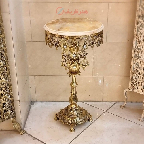 خرید، قیمت و مشخصات میز تلفن برنزی بسیار خاص و خوش ساخت جنس درجه یک و سنگین، زیر قیمت بازار | هنرظریف