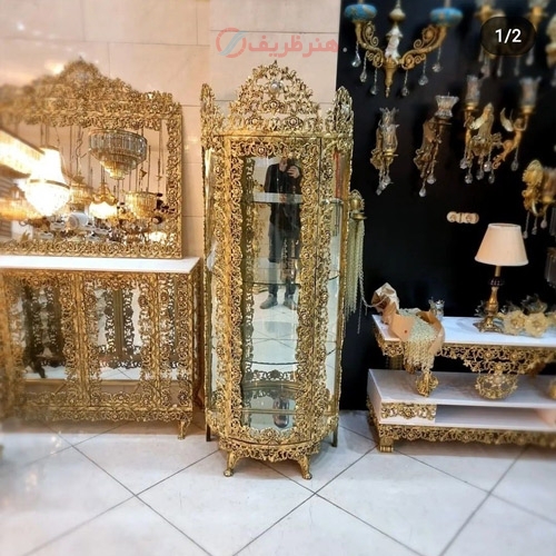 خرید، قیمت و مشخصات بوفه آلومینیومی مدل گل سرخ بسیار خوش ساخت، زیر قیمت بازار - هنرظریف