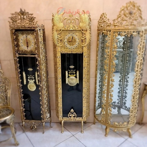 خرید، قیمت و مشخصات ساعت ایستاده آلیاژ، بسیار خوش ساخت با طرح جدید طاووسی، زیر قیمت بازار - هنرظریف