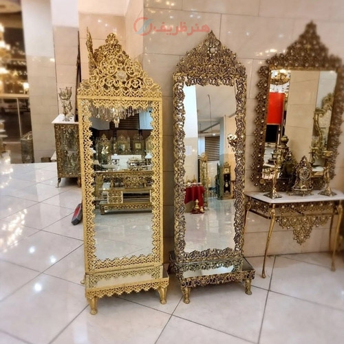 خرید، قیمت و مشخصات آینه قدی جنس آلیاژ، بسیار محکم و با دوام و با رنگ ثابت و ماندگار، زیر قیمت بازار - هنرظریف