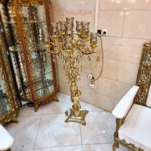 خرید، قیمت و مشخصات آباژور مدل جار دوبل، جنس آلیاژ، بسیار زیبا و با کیفیت با رنگ ثابت و ماندگار، زیر قیمت بازار - هنرظریف