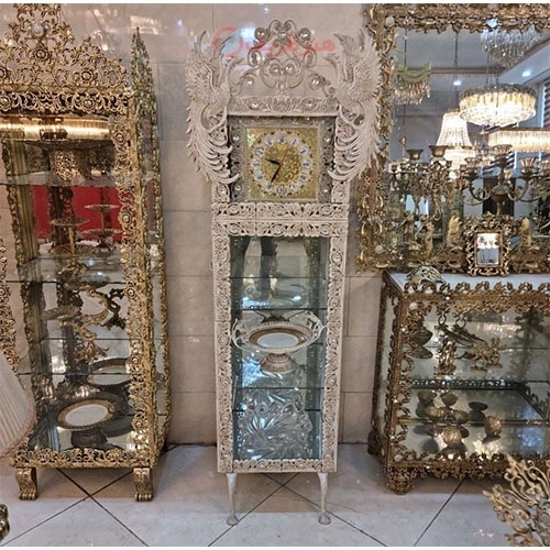 خرید، قیمت و مشخصات بوفه ساعتی طرح سیمرغ، بسیار خاص با آبکاری درجه یک زیر قیمت بازار ، کیفیت عالی - هنرظریف