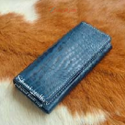 خرید، قیمت و مشخصات کیف پول دستدوز و دستساز چرمی مدل آکادئونی دارای رنگبندی بسیار با کیفیت - هنرظریف