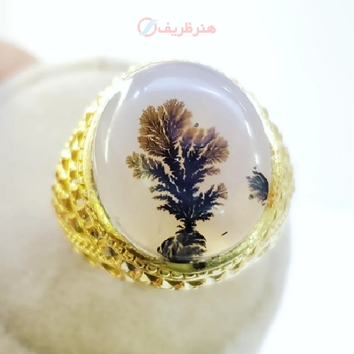 خرید، قیمت و مشخصات انگشتر شجر تک درخت کلکسیونی رکاب فنی تخصصی تمام طلا و دست ساز - هنرظریف