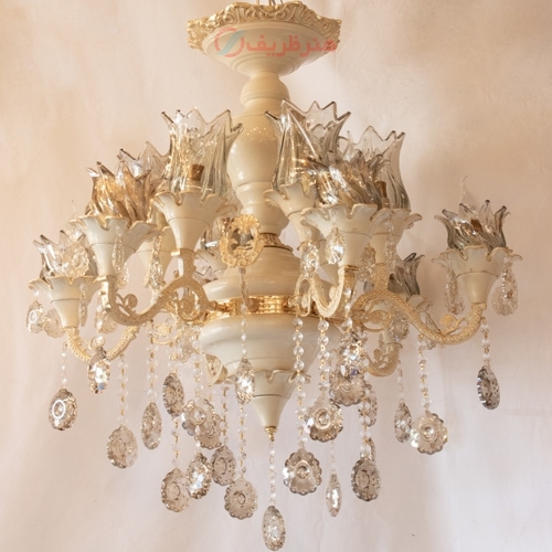 خرید، قیمت و مشخصات لوستر سرامیکی سلطنتی مناسب دکوراسیون خاص و طراحی بی نظیر - هنرظریف