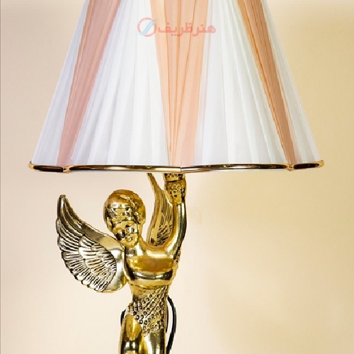 خرید، قیمت و مشخصات آباژور رومیزی کیان با جنس برنزی و رنگ طلایی کیفیت درجه یک - هنرظریف