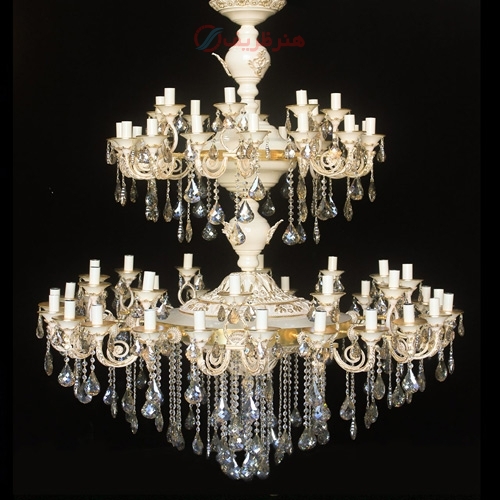 خرید، قیمت و مشخصات لوستر جناقی با بدنه برنزی 20 شاخه رنگ فرانسه کیفیت درجه یک - هنرظریف