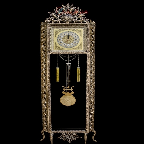 خرید، قیمت و مشخصات ساعت ایستاده طرح تاج با جنس بدنه آلیاژ و رنگ ثابت - هنرظریف