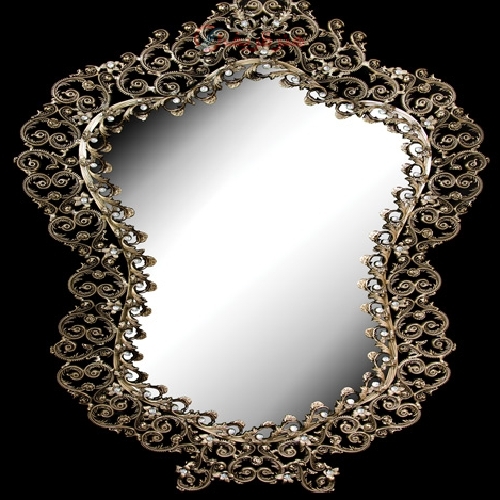 خرید، قیمت و مشخصات آینه دیواری طراحی خاص با بدنه آلیاژ و رنگ ثابت دارای ضمانت - هنرظریف