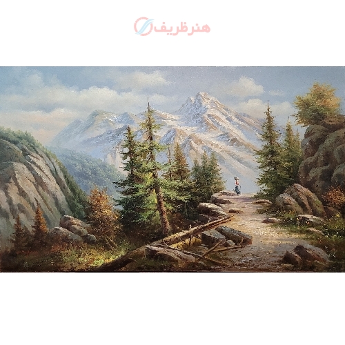 خرید آنلاین، تابلو نقاشی کوهستان، برشی زیبا از طبیعت، زیر قیمت بازار | هنرظریف
