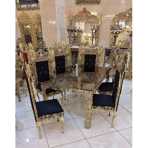 خرید آنلاین، میز ناهار خوری آلیاژی 6 نفره بسیار زیبا، زیر قیمت بازار | هنرظریف