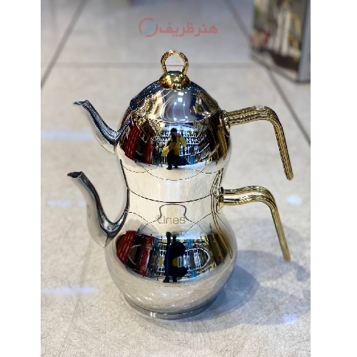 خرید، قیمت و مشخصات کتری قوری، تمام استیل، کف چدن، دارای 2 سال گارانتی، زیبا و ارزان قیمت _ هنرظریف