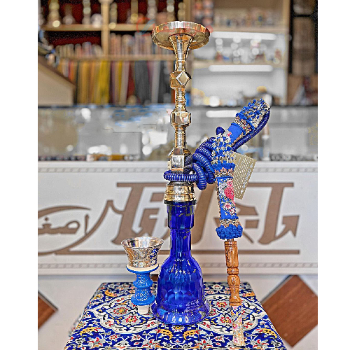 خرید، قیمت و مشخصات منقل قلیان برنجی دو مرتبه شش پر الماس، شیشه تراش زنبوری با گارانتی 10 ساله ارزان و باکیفیت _ هنرظریف