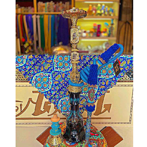 خرید، قیمت و مشخصات قلیان برنجی دو مرتبه قلم، شیشه عینکی بزرگ، شیلنگ چرم بزرگ، گارانتی 10 ساله ارزان و باکیفیت _ هنرظریف