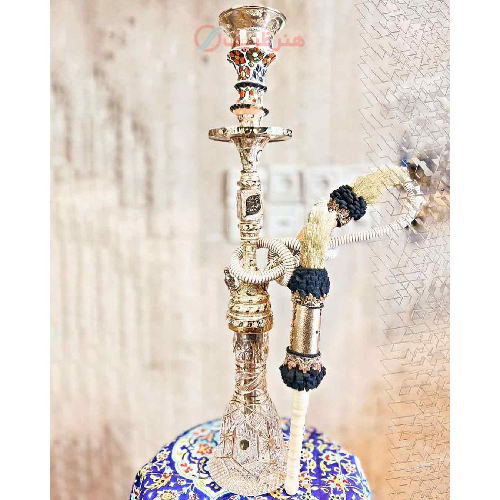 خرید، قیمت و مشخصات قلیان کامل برنجی شمش یک مرتبه قلم، شیشه طلاکاری مدرن، گارانتی 10 ساله ارزان و باکیفیت _ هنرظریف