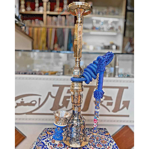 خرید، قیمت و مشخصات قلیان کامل برنجی یکمرتبه شمش، شیشه تراش پیچ، 10 سال گارانتی ارزان و باکیفیت _ هنرظریف