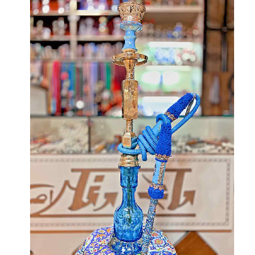 خرید، قیمت و مشخصات قلیان کامل برنجی یکمرتبه شمش، شیشه تراش طرح فرانسه ارزان و باکیفیت _ هنرظریف