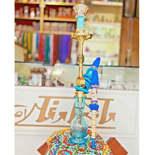 خرید، قیمت و مشخصات قلیان کامل برنجی چهار پر و مخروط، شیشه زنبوری، گارانتی 10 ساله ارزان و باکیفیت _ هنرظریف